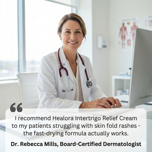 DERMAPLI™ — Crème Plis Cutanés Adulte · Antifongique · Absorbe & Sèche en 60s